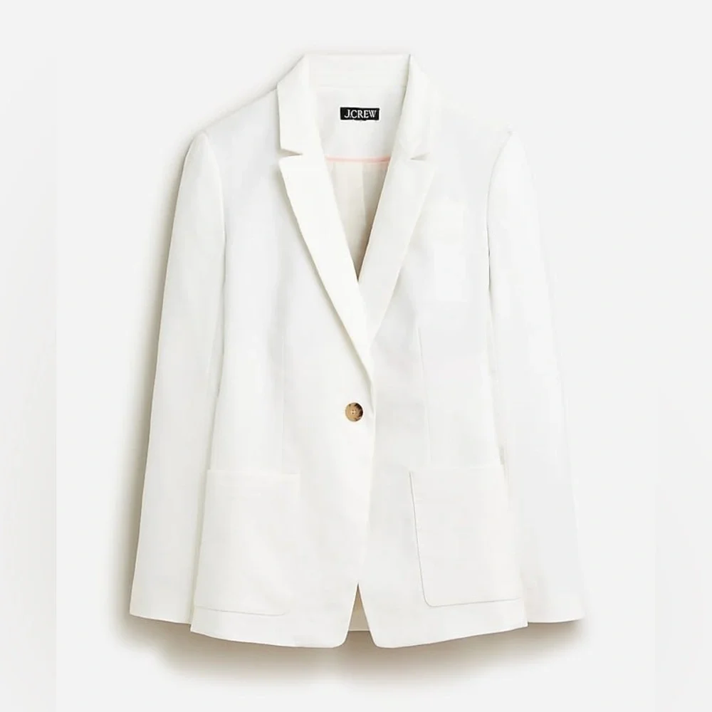 J Crew Helena blazer in stretch linen blend BX793